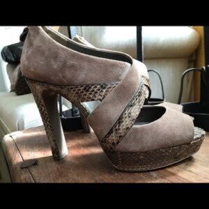 Tory Burch Suede/Leather Heels